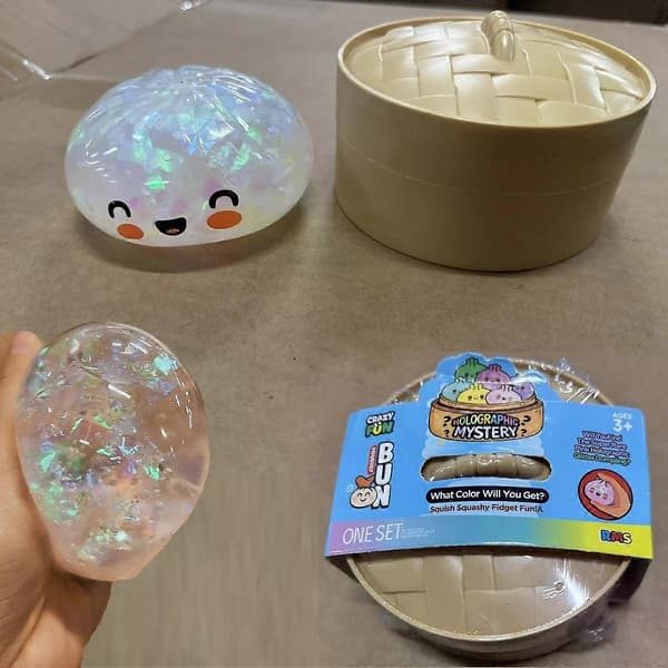 TOP2026 Crazy Fun Rainbow Mystery Squishy Bun Mystery Dumpling -lelu 2PCS