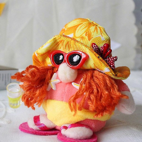 Sommarstrandtomte Skandinavisk Tomte Nisse Elf Hem Bondgård Köksdekoration Trappbricka Dekorationer Flerfärgad Valfri Girl