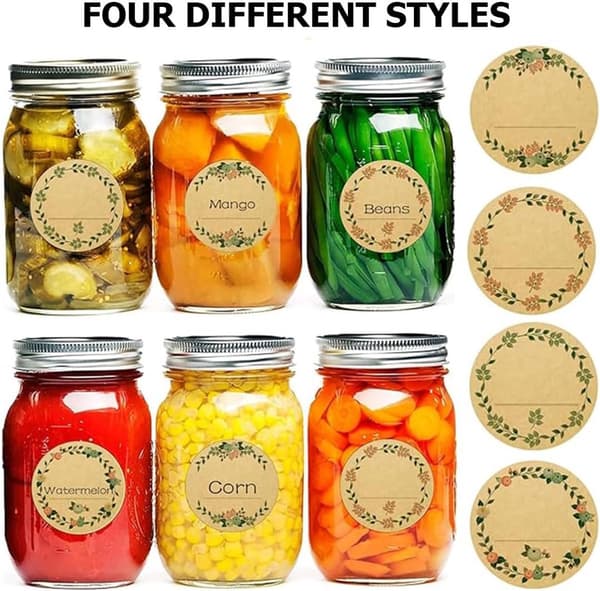 500 pcs - Labels - Jar Labels - Jam Labels - Gift Labels - Household Labels - 50 mm