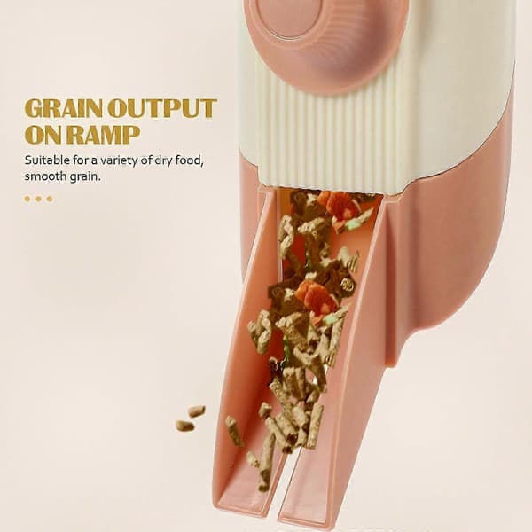 Automatisk foderautomat til små kæledyr, velegnet til kanin- og hamsterfoder, kaninfoderautomat til nem fodring 20x9 cm Rosa