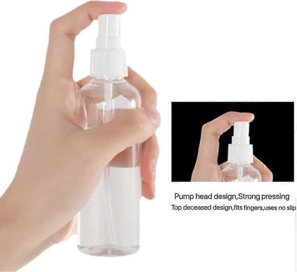 3 X 50 ml sprayflaske klar tom finforstøverflaske