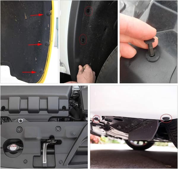 240 pcs Bumper Fastener Clips Car Plastic Rivets Fasteners Push Retainer Kit Most Popular Sizes Auto Push Pin Rivets Set