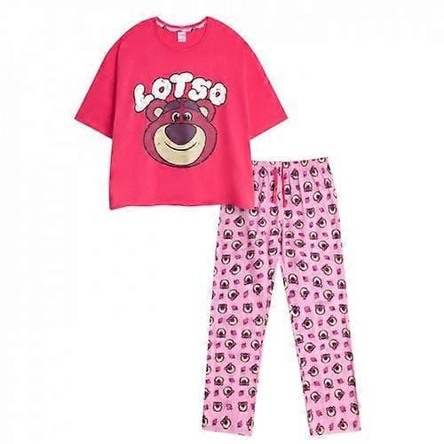 Pyjamas med Lotso-ansikte för damer, kortärmad lång pyjamas