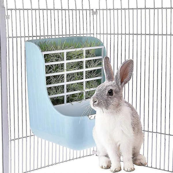 Høhæk til kanin, marsvin og chinchilla, hø- og foderautomat til bur