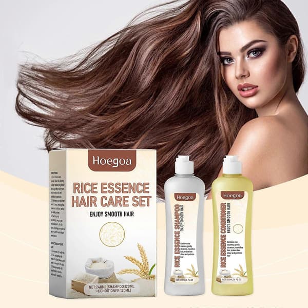 Hoegoa Risvård och Schampokit Keratin Reparation och Närande Hårvårdskit Slätt Hår 1PCS