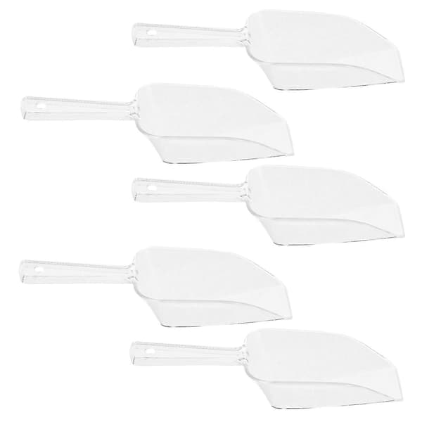 Isspade Transparent Plast Isspade för Mätning 5st Mini Klara Spadar