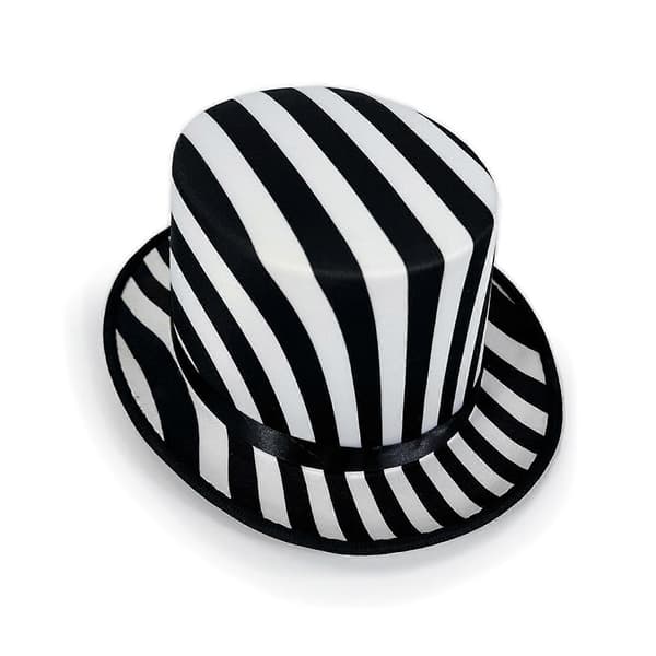Sort Hvid Tema Tryllekunstnerhat Åndbart Bomuldsmateriale Ideel Til Cosplay Kostumer