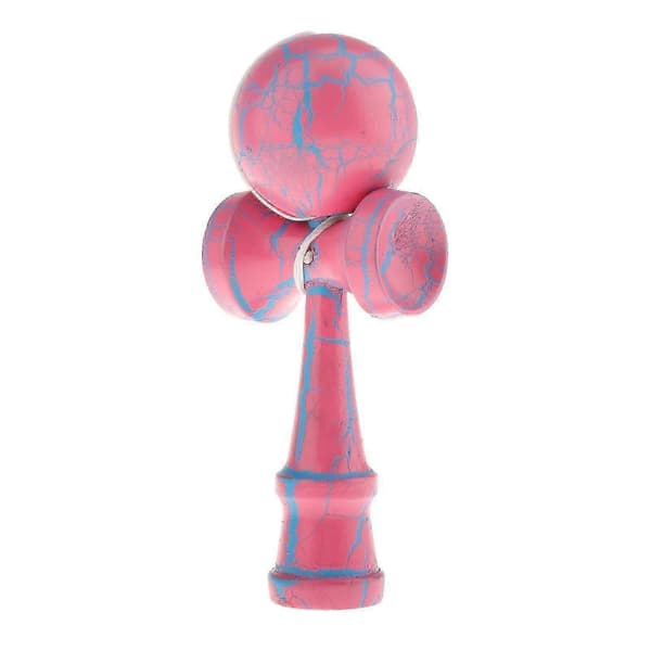 Traditionelt Kendama boldspil - Trælegetøj med snor til børn Pink