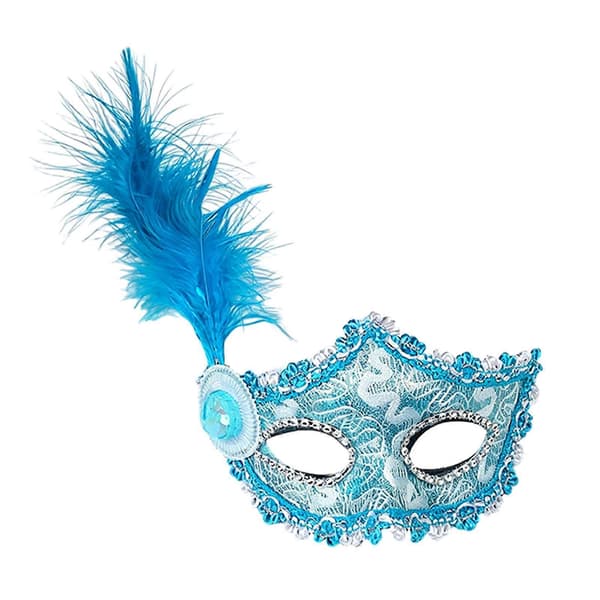 Venetiansk Halvmask för Kvinnor – Spets & Strass – för Halloween & Bal