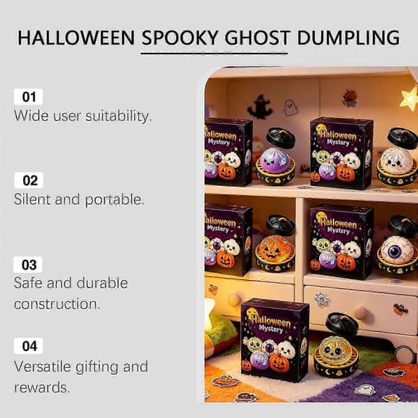 Blød Halloween Hoppebold Squishy Langsom Rebound Stressaflastende Figur
