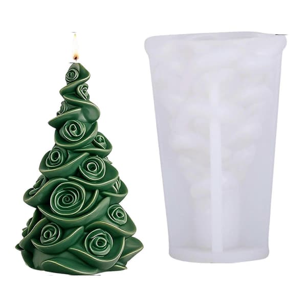 Julgransljusformar Silikonformar Gipsformar Gjutformar Ornamentformar Epoxihartsformar Flerfärgad