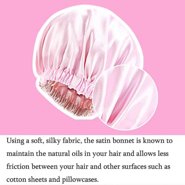 Satin Bonnet Silke Bonnet Hår Bonnet Til Sovning Satin Bonnet Til Hår Bonnets Silke Bonnet Til Naturligt Hår