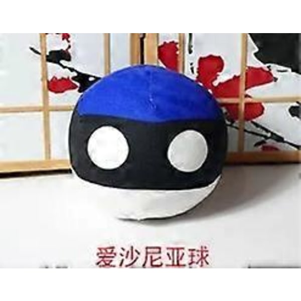 Countryballs Plysjdukke Russland Hviterussland Ukraina Georgia Litauen Kasakhstan Ball Polandball Fylt Putepute Leke som Gave CCCP 9CM