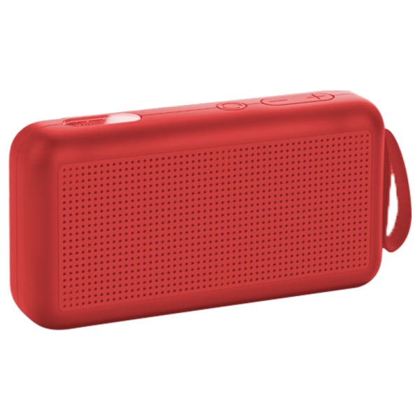 bluetooth högtalare, bärbar trådlös utomhushögtalare med inbyggd mikrofon, högsta utomhushögtalare med stereo-röd