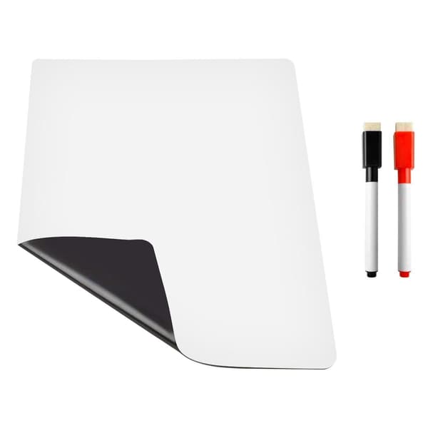 Magnetic Whiteboard with Pens and Eraser Multicolor Multicolor multifärg