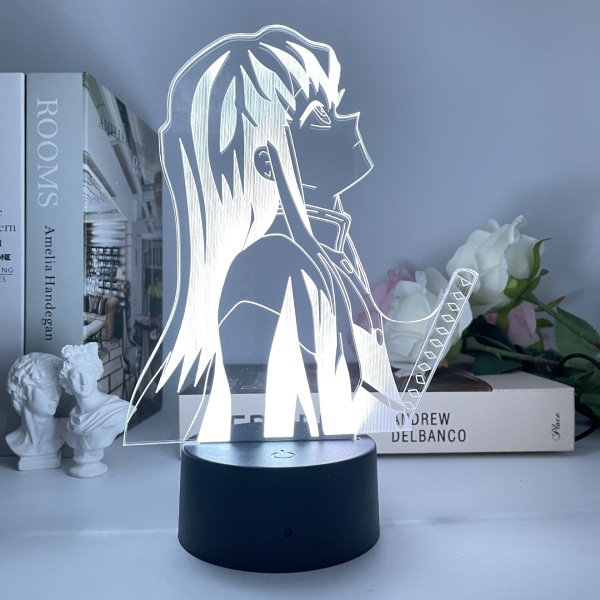 Japanese anime desk lamp handmade anime cartoon 3D night light birthday gift illuminated painting atmosphere light （YC-04）