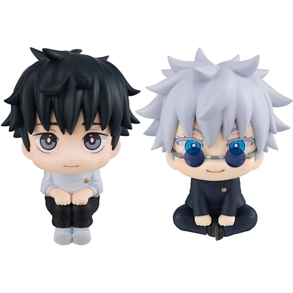 Puruuige 2 stk Yuta Okkotsu/Satoru Gojo Figur Statue 9.94cm Tegneserie Figur Modell Leke Samleobjekt Ornament Gave B
