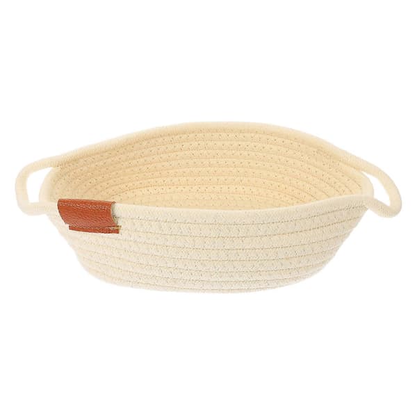 Bomullstaukurv Diverse Oppbevaringskurv for Oppbevaring 1 Stykke Beige