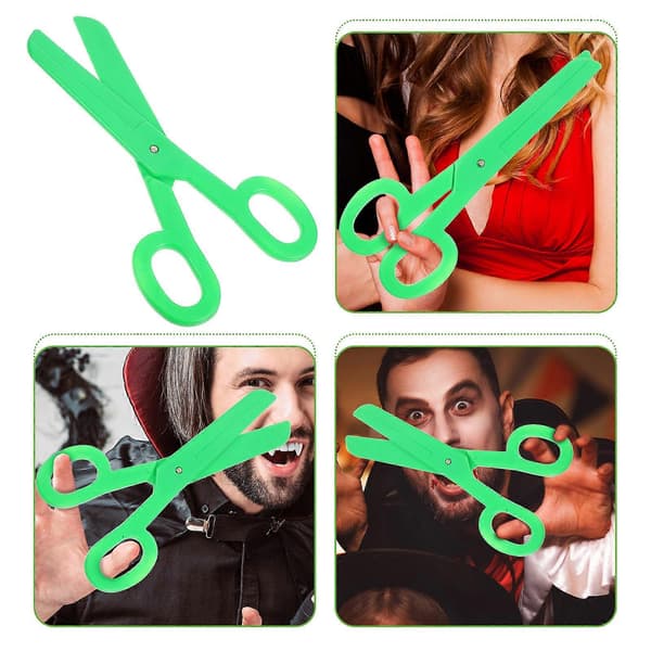 Kæmpe klovnesaks plastikrekvisit til cosplay