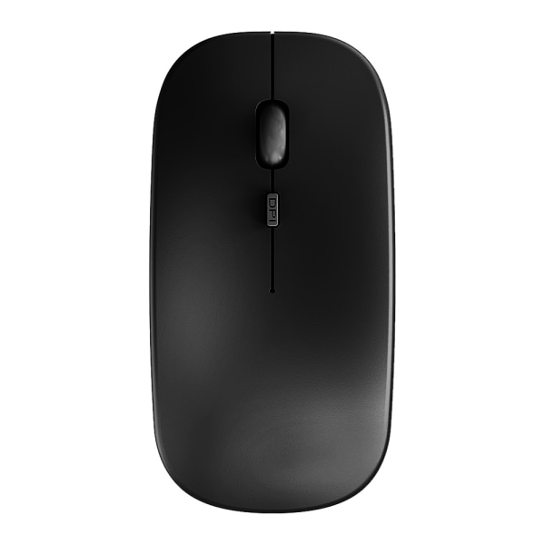 Dual Mode 2.4G trådlös mus, tyst mini optisk trådlös mus, Ultra Slim 1600 DPI-svart