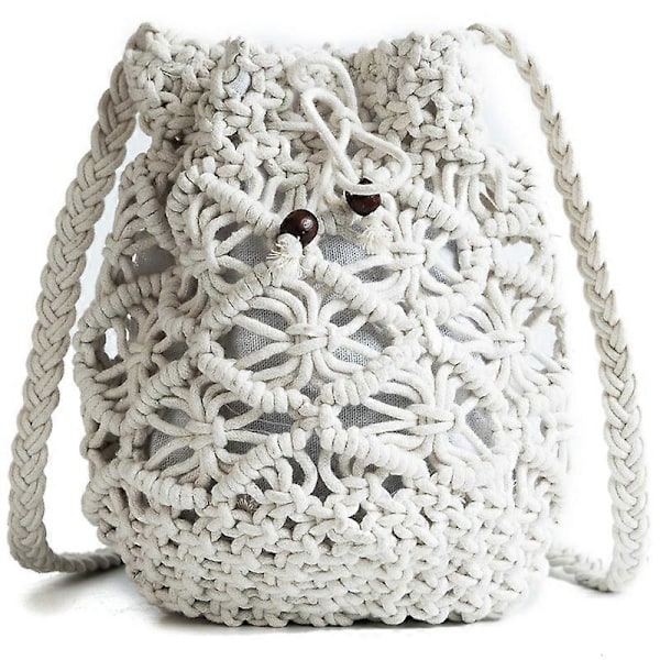 Vevd veske Crossbody Vesker Vev Rotting Sommer Strand Skuldervesker Håndvesker
