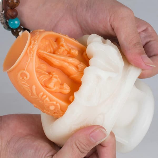 3D Jesusæg Duftlysforme Håndlavede Æg Silikoneforme Gipsstøbeforme Ornament Håndværksartikler