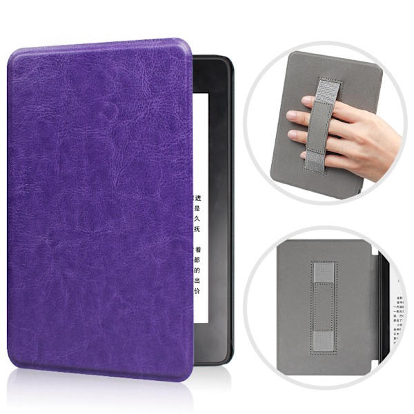 Kindle paperwhite12:e generationen handhållen crazy horse print fodral KPW6 fodral 7 tum purple