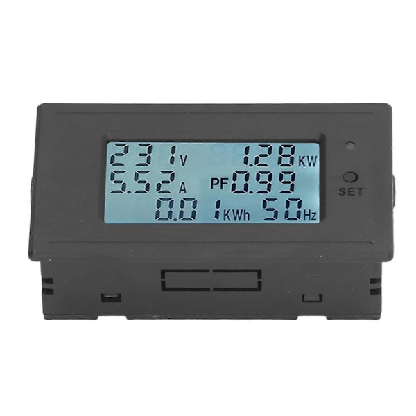 LCD Digital Display Spänning Ström Effektmätare Elövervakning Voltmeter Amperemeter DC6‑200V
