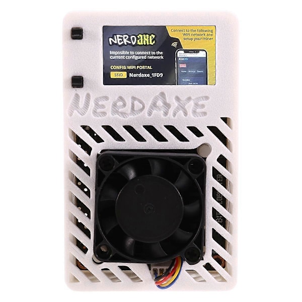 NerdAxe Bitaxe Miner BM1366 ASIC-chip 500Gh/S NerdMiner Lotterigruva Solo Lotteri BTC-gruva