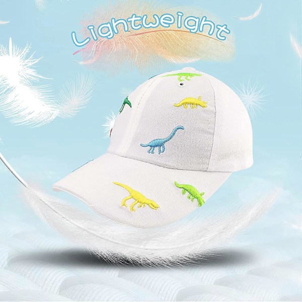 Vauvan poikien baseball-lippis taaperon aurinkohatut litteällä reunalla lasten trucker-hattu dinosaurus tyttö kesäiset puuvillahatut