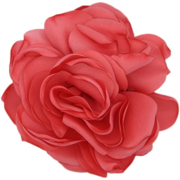 Tyg Stor Rosblomma Brosch Blom Brosch ROSA Style 3