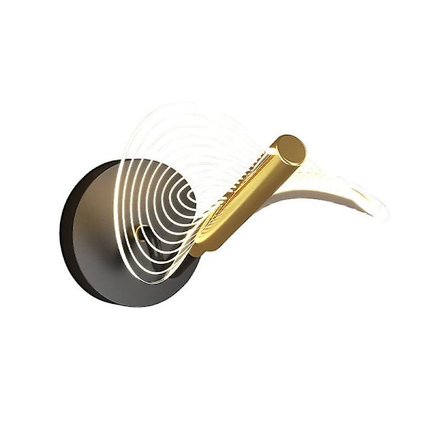 LED væglampe, moderne LED væglampe, væglampe med simpelt design, velegnet til korridorer, trapper, stuer, soveværelser (trefarvet variation)