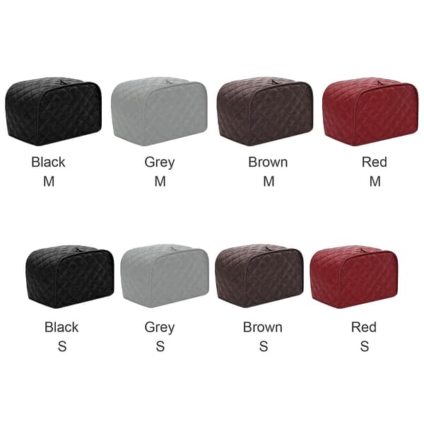 Toaster Dust Cover, Toaster Protector, 2/4-Slice Cover Rust Grey grey S