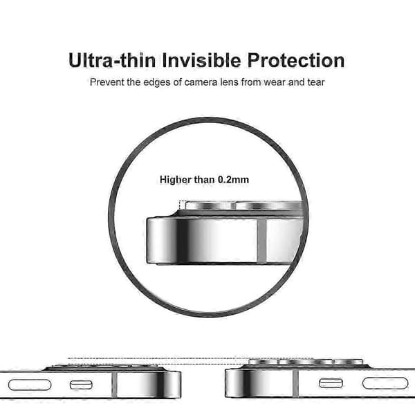 Premium kameralinsebeskyttere til iPhone 12 Pro Max 6,7 tommer - Marked