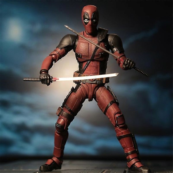 Deadpool & Wolverine Actionfigur SHFiguarts Ledadeliga Nya Mutanter Wilson Comics Wade SHF Modell Filmleksaker för Barn Present