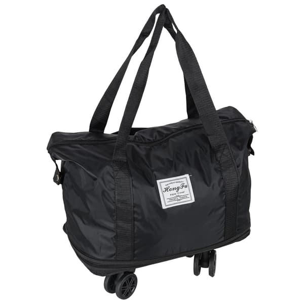 Kuffert med hjul / Håndbagage Taske - Justerbar størrelse - Sort