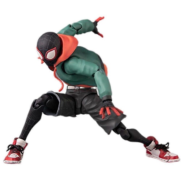 Spider-Man: Spindelversets Leksaker Actionfigur Into The Spider-Verse Miles Morales Karaktärssamling Set Heminredning Ornament Fan