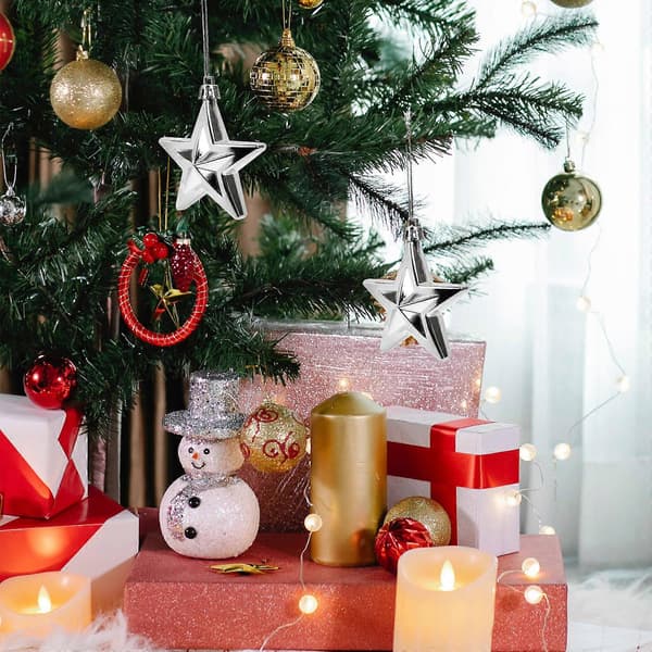 Julevedhæng Juletræshængende pynt til dekoration 12 stk. sæt