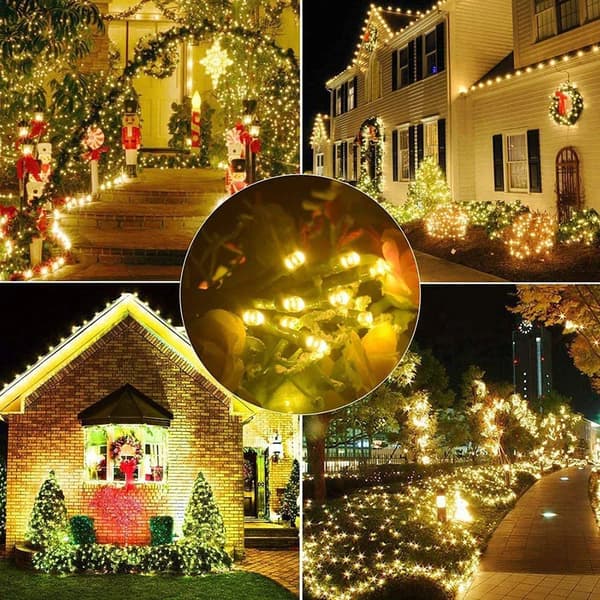 LED Christmas Tree String Lights, Warm White 300 Lights 32 Meters Without Remote Control