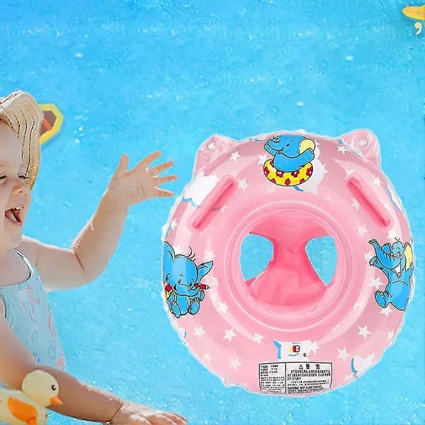 Babysimring, uppblåsbar simring med säte för spädbarn/småbarn
