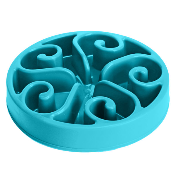 Slow Feeder Dog Bowl Slow Eat Feeder For Fun Slow Feeding Interactive Bloat Stop Dog Bowls-Blue