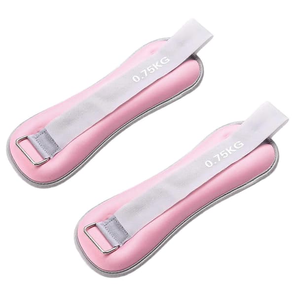 750g Handleds-/Ankelvikter Set om 2 för Kvinnor, Män, Modulära Benviktband för Yoga, Promenader, Jogging, Aerobics
