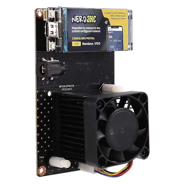 NerdAxe NerdMiner Miner Bitaxe 500Gh/S Solo Lotteri BTC-Gruvmaskin BM1366 ASIC-Chip Lotteri Gruvdrift