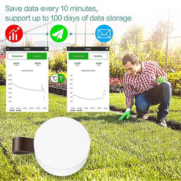 3 st trådlös termometer hygrometer Mini Bluetooth inomhus temperatur luftfuktighetssensor Temp luftfuktighetsmätare