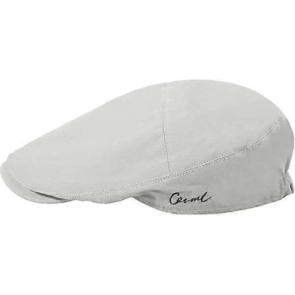 Sommer Ivy Peaked Caps Balloon Cap Bomulds Flat Cap til Mengreen grey