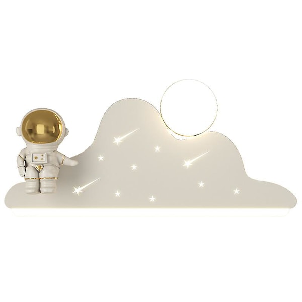 Astronaut LED Vegglampe for Barnerom Dimbar Nattbordslampe Veggprojeksjon Stjerner Nattlys Hvit Moderne Vegglampe