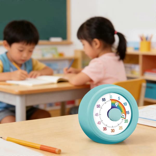 Visuel timer i plast med tydeligt display Køkken-nedtællingstimer perfekt til studerende og hjemmekokke blå