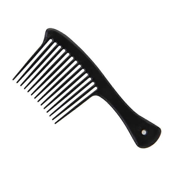 Sort bredtandet frisørkam til hårstyling 6 stk. plastikkamme