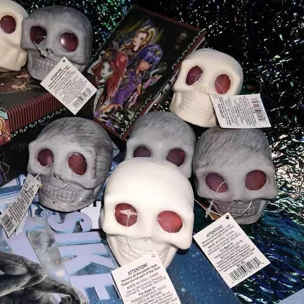 Halloween Kranieformet Squishy Legetøj til Festgaver Klasseværelsespræmier til Børn