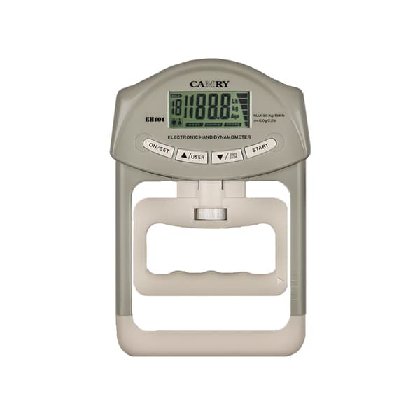 Electronic Hand Dynamometer Grip Strength Tester - Adjustable & Accurate Grey Grey 434